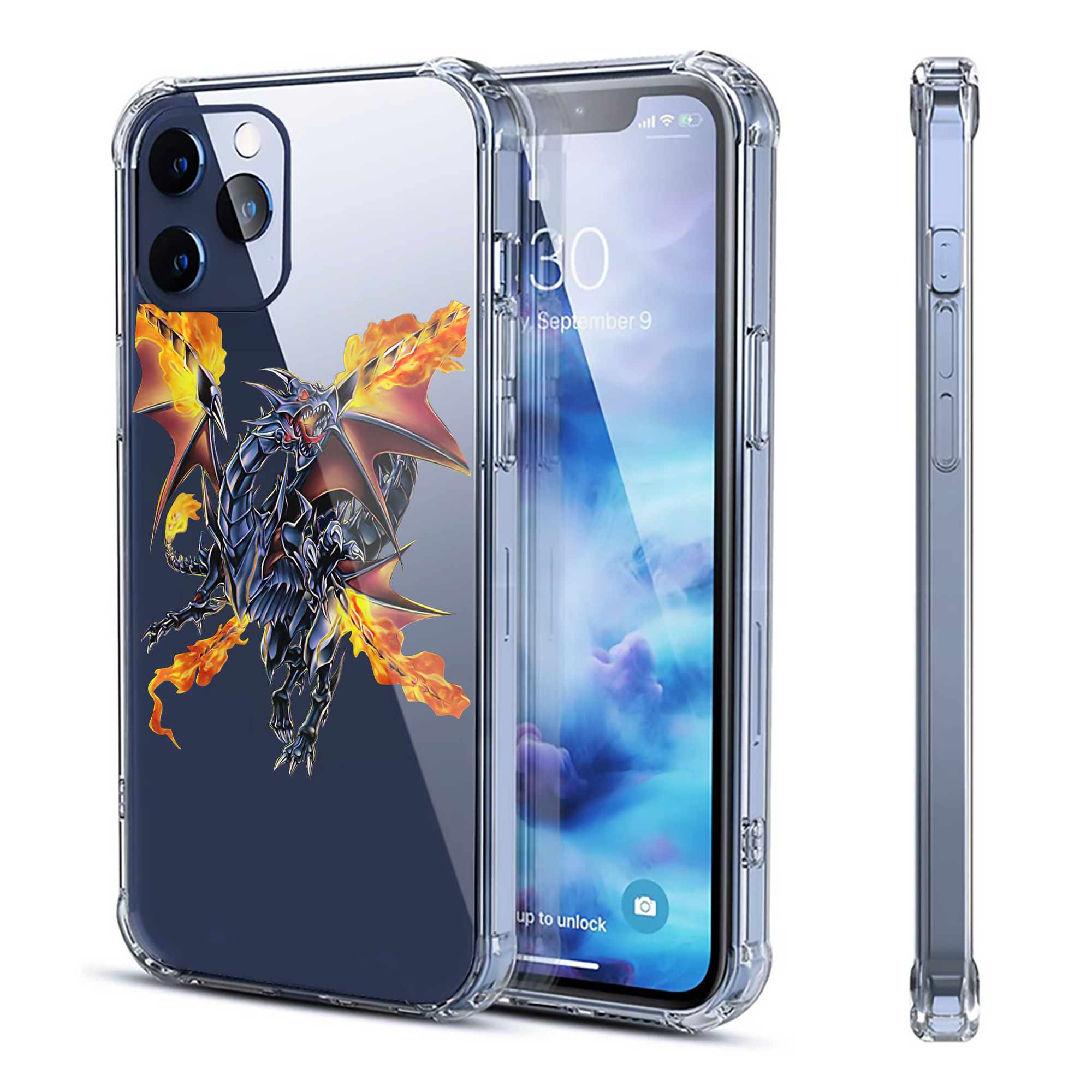 （画像用） 遊☆戯☆王 Yu-Gi-Oh! 【iPhone 12シリーズ対応】透明スマホケース（クリアソフトケース）